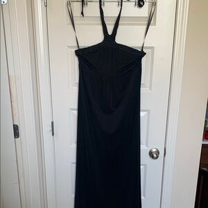 Elle Black Halter Maxi Sundress
